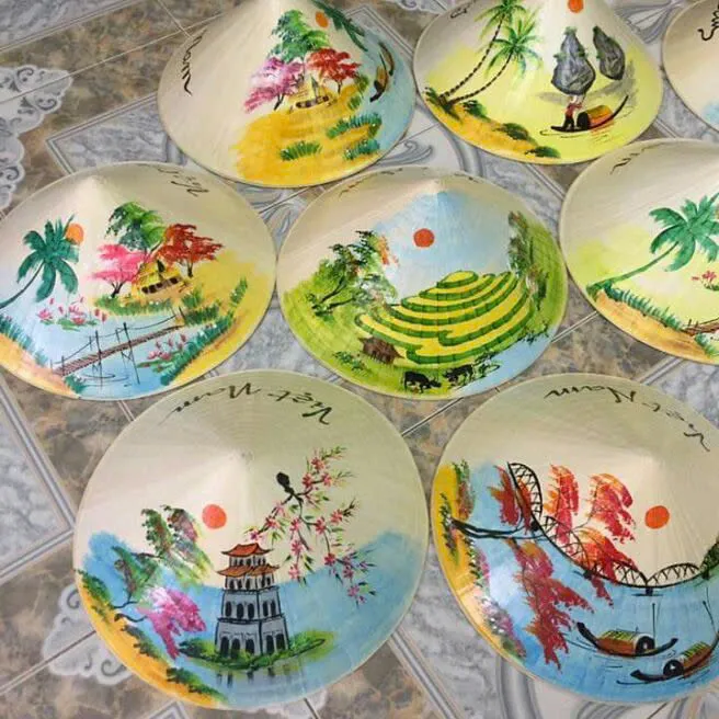 Painted Conical Hat